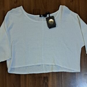 Chic White Women's Crop Top